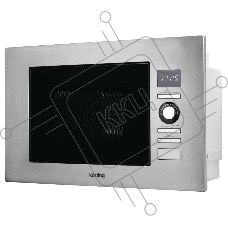 Встраиваемая микроволновая печь Korting KMI 720 X / 38.8х59.4х34.5 см, 20 л, 900 Вт, гриль: 1000 Вт, электронное управление, LED дисплей, 8 автопрограмм, нержавеющая сталь