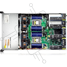 Серверная платформа Gooxi SR201-D25RE 2U 25 bay server with expander bp,based on AMD 7003 2 riser cards of PCIe4.0(X32 to x16x8) 2x rear SAS/SATA 2x rear NVME 1300W 1+1 PSU EU power cables rail kit