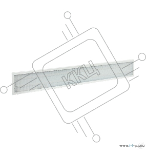 Светильник светодиодный Iek LDVO2-6568-36-6500-K01 ДВО 6568-P 36Вт 6500К 1200х180х20 призма {аналог люм.свет. 4х18 накладных или в потолок Армстронг}