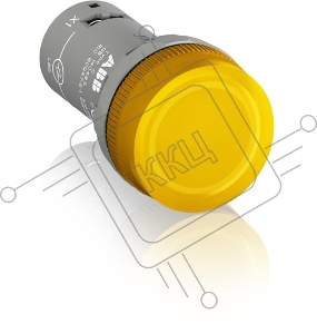 Лампа CL2-523Y желтая со встроенным светодиодом 230В AC | 1SFA619403R5233 | ABB