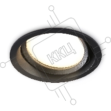 Светильник Ambrella light TN6653 BK черный IP44 GX53 D110*48