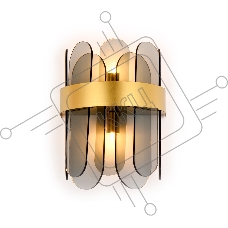 Светильник Ambrella light TR5348/2 GD/SM золото/дымчатый G9/2 max 40W 270*200*140