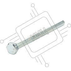 Болт шестигранный KRANZ DIN 933, 8х110, короб (20 шт./уп.)