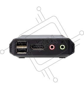 Переключатель KVM 2-Port 4K Displayport +UCB-C Switch with audio and Remote Port Selector