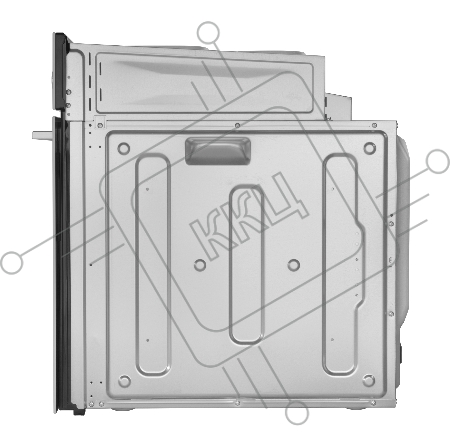 Шкаф духовой газовый с электрическим грилем MAUNFELD MOGM703W, встраиваемый