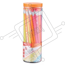 Карандаш чернографитный Deli EU50806 Scribe HB, шестигранный, липа, туба пластиковая, ластик