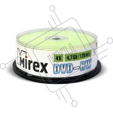 Диск DVD-RW Mirex 4.7 Gb, 4x, Cake Box (50), (50/300)