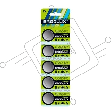 Батарея Ergolux Lithium CR2025-BP5 CR2025 150mAh (5шт) блистер