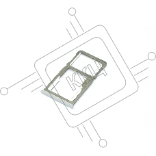 Лоток для SIM-карты Meizu M6 Note серебристый