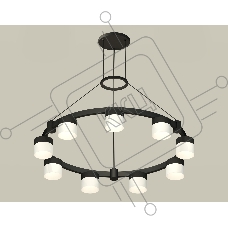 Светильник Ambrella light XR92051904/9 SBK/FR черный песок/белый матовый GX53 (A9205, C9242, N8402)