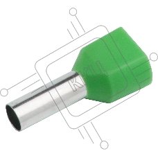 Наконечник-гильза General НШВИ(2) GNGI-E2-2x1-8-50 Светло-зеленый, 50 штук