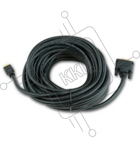 Кабель HDMI-DVI Cablexpert CC-HDMI-DVI-7.5MC, 19M/19M, single link, медь, позол.разъемы, экран, 7.5м, черный, пакет