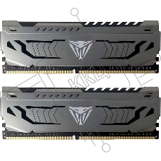 Оперативная память Patriot Viper Steel, DDR4, 16GB (2x8 GB), 3200 MHz, CL16, радиатор, чёрный