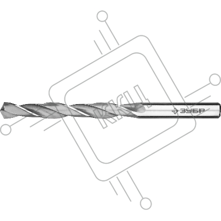 Сверло по металлу ЗУБР ПРОФ-В 8.5х117мм, сталь Р6М5, класс В