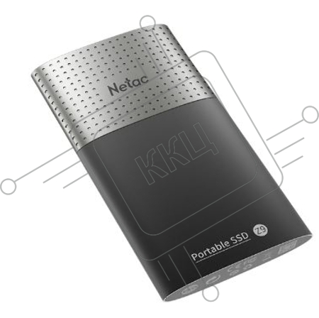 Накопитель SSD External Netac 128Gb Z9 <NT01Z9-128G-32BK> (USB3.2, up to 550/480MBs, 90х47.5х11.5mm, Aluminium+Plastic)