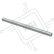 Шпилька IEK CLW10-TM-08-2-R для лотков L2000мм сталь