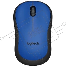 Мышь беспроводная Logitech M221 голубой, 1000 dpi, радиоканал, USB, кнопки - 3