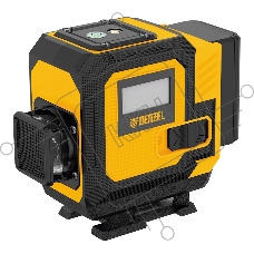 Лазерный уровень мультипризменный DLV-360-3C, 30 м, зеленый луч, Li-Ion 2,4 Aч, кейс Denzel