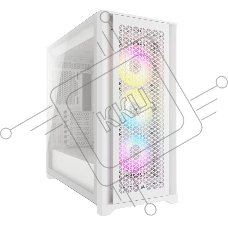 Компьютерный корпус без блока питания Case Corsair iCUE 5000D RGB Airflow, Midi-Tower, TG, 3x120mm RGB, 2xUSB-A 3.2, 1xUSB 3.2 Type-C, E-ATX, ATX, mATX, mITX White