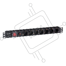 Блок розеток горизонтальный ExeGate ServerPro PDU-19H702 Al-7S-C14-SW-O, 19
