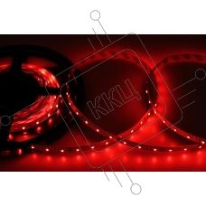 Лента LED открытая, 8 мм, IP23, SMD 2835, 60 LED/m, 12 V, цвет свечения красный