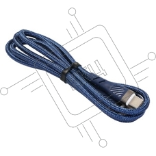 Кабель PERFEO USB C вилка - C вилка, 60W, синий, 1 м, POWER (C1103)