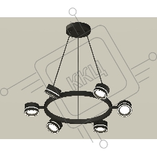 Светильник Ambrella light XB9193201/6 SBK/FR черный песок/белый матовый GX53 (C9193, N8434)