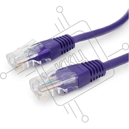 Патч-корд UTP Cablexpert кат.5e, 1м, литой, многожильный (фиолетовый)