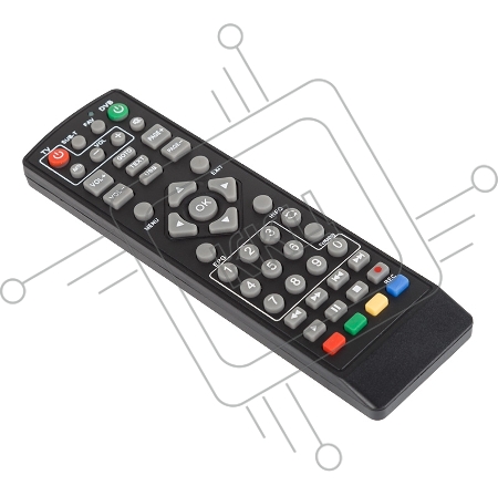 Пульт универсальный для DVB-T2 с функцией управления телевизором (RX-DVB-014) REXANT