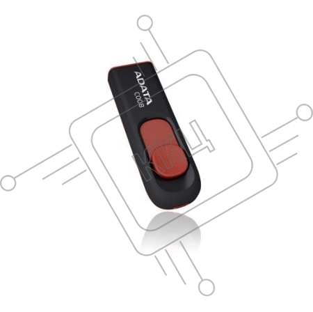 Флэш Диск USB 2.0 ADATA Flash Drive 64Gb С008 Black-Red