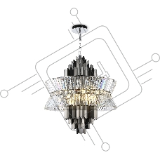 Люстра Ambrella light LH41026/18 BK/CL черный/прозрачный E14*18 max 40W D700*750