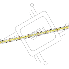 Лента светодиодная 5м SMD2835 240LED/м 22Вт/м IP20 ширина 10мм 24В холодный белый
