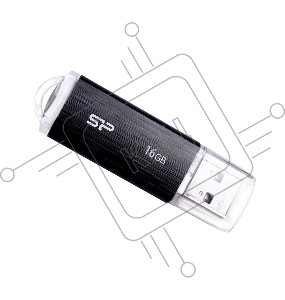 Флеш Диск Silicon Power 16Gb Ultima U02 SP016GBUF2U02V1K USB2.0 черный