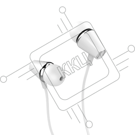 Проводные наушники-вставки с микрофоном Hoco M34 White