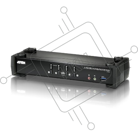Переключатель KVM ATEN CS1924-AT-G USB DP 4PORT W/CAB