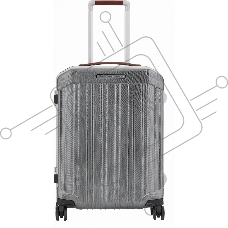 Чемодан Piquadro PQ-LM (BV4425PQLM/NCU) 40x55x20см 37л. 3.46кг. поликарбонат/натур.кожа темно-серый