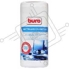 Салфетки Buro BU-Tscreen, 100 шт для экранов мониторов/плазменных/ЖК телевизоров/ноутбуков туба 100шт влажных
