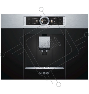 Встраиваемая кофемашина Bosch/59.4x45.5x35.6 см, 1600 Вт, 19 бар, полностью автоматическая, цвет: черный/нерж.сталь