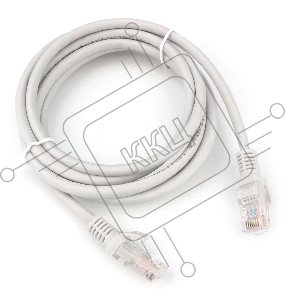 Патч-корд LSZH UTP Cablexpert PP31-2M кат.5e, 2м, литой, многожильный (серый)