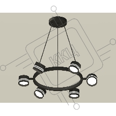 Светильник Ambrella light XB9193202/6 SBK/FR черный песок/белый матовый GX53 (C9193, N8478)
