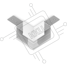 GL1031 WH белый коннектор угловой для накладного шинопровода Magnetic 220V 80*80*52