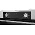 Встраиваемый духовой шкаф Kuppersberg HF 610 BX 60 см, 80 л, 10 режимов, эмаль легкой очистки, поворотные переключатели, телескопические направляющие на 1 уровне, черный - нержавеющая сталь