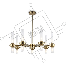 Люстра Ambrella light LH55360/14 BS/CL латунь/прозрачный G9/14 max 30W D750*690