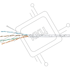 Кабель витая пара UTP (U/UTP) Cabeus UTP-4P-Cat.5e-SOLID-LSZH-WH cat.5e, 4 пары (24 AWG), одножильный, белый, LSZH, нг(А)-HF, (305 м)