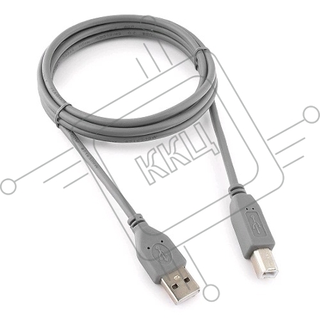 Кабель USB 2.0 Pro Cablexpert CCP-USB2-AMBM-6G, AM/BM, 1.8м, экран, серый