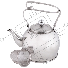 Чайник для плиты KELLI KL-4326 заварочный, металлический