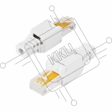 Rexant Разъем RJ-45(8P8C) под витую пару, UTP, категория 5e, самозажимной