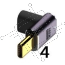 Переходник USB 4 Type C  угловой тип 3