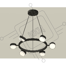 Светильник Ambrella light XB9193203/6 SBK/FR/CL черный песок/белый матовый/прозрачный GX53 (C9193, N8399)