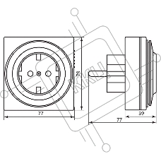 Розетка с таймером FERON 23203  (суточная) 3500W/16A 230V, 61923(TM32)